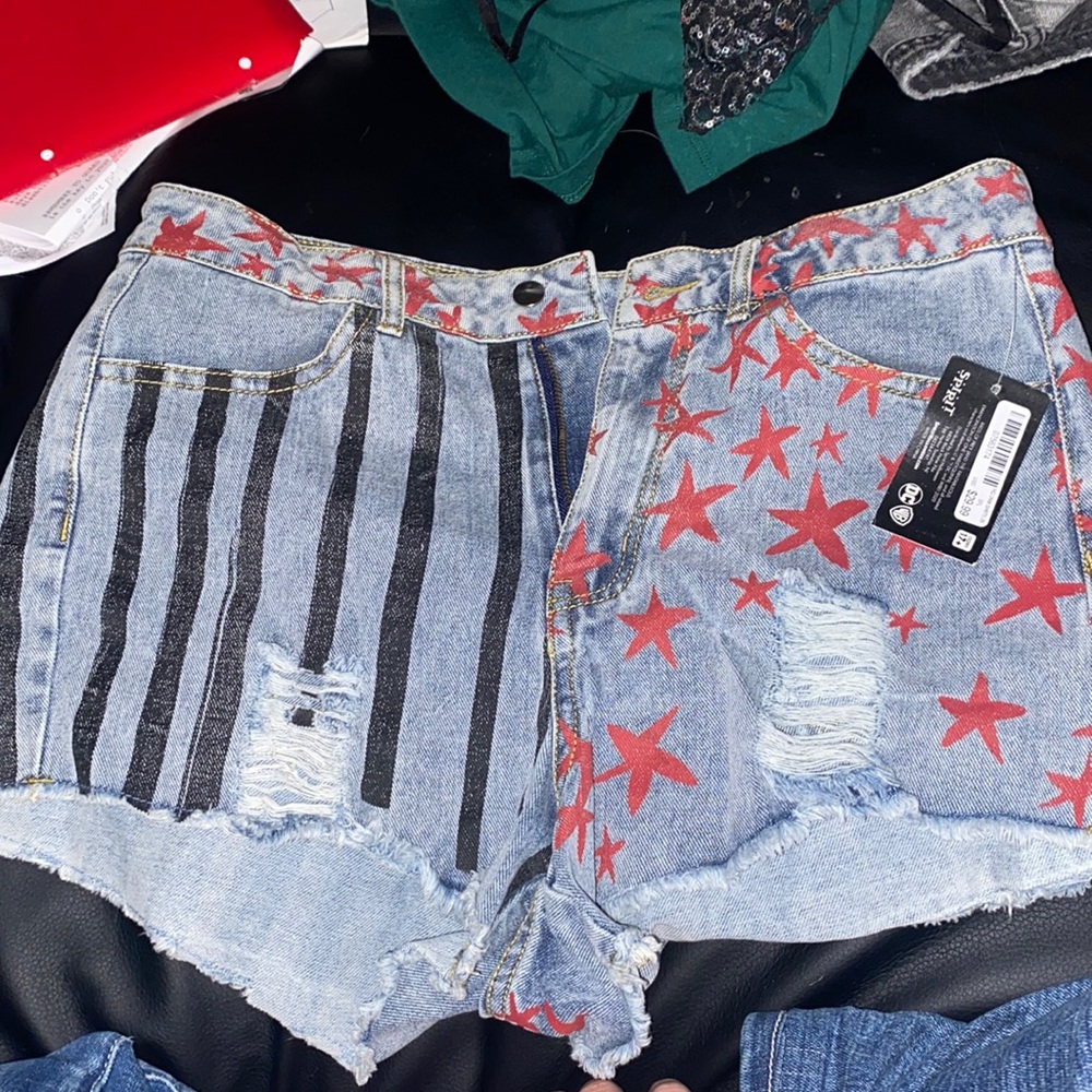 New Shorts perfect for 4th of July DC brand Harley Quinn